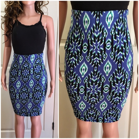 Charlotte Russe Dresses & Skirts - Charlotte Russe Aztec tribal fitted skirt